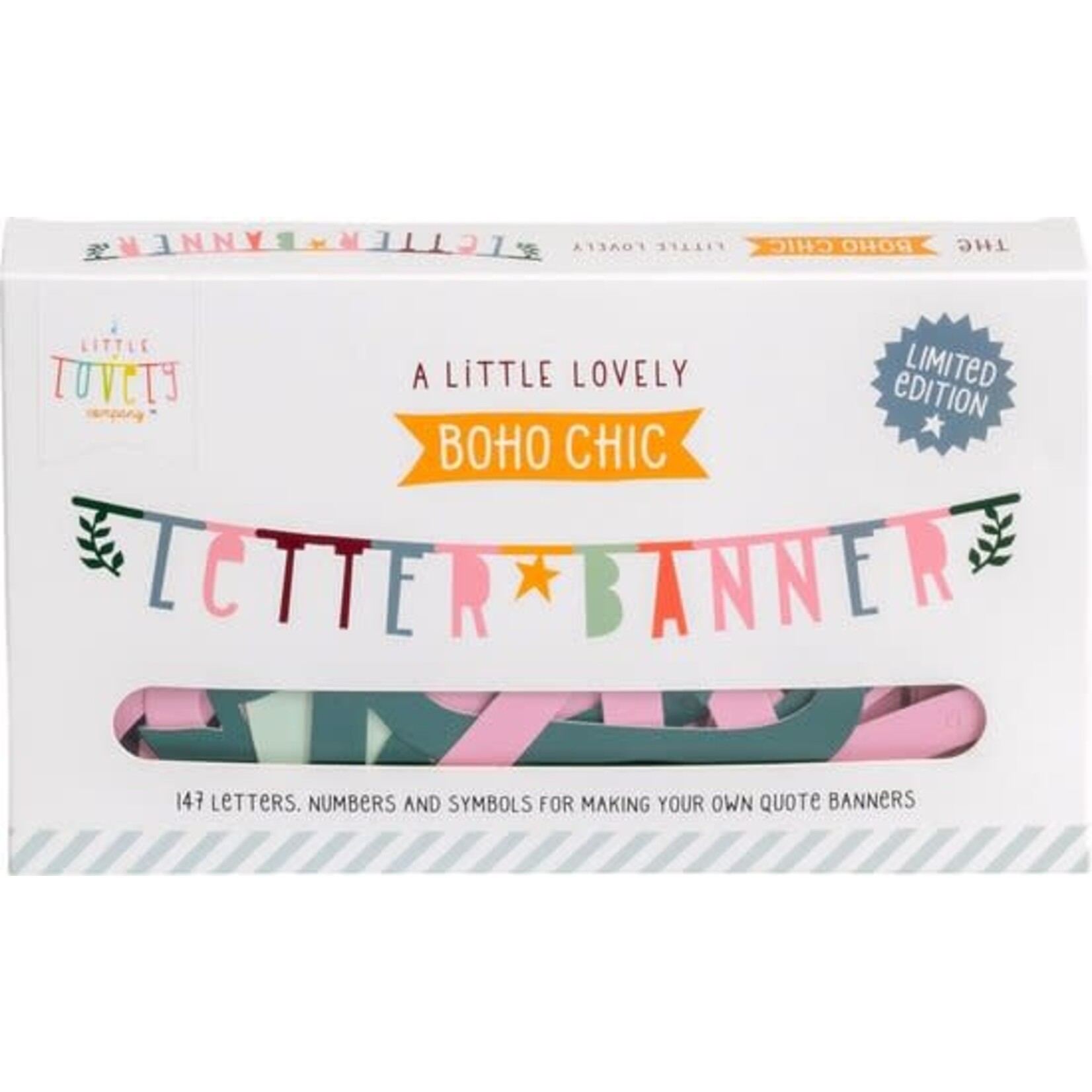 A little lovely company A little lovely company - Letter banner: Boho chic