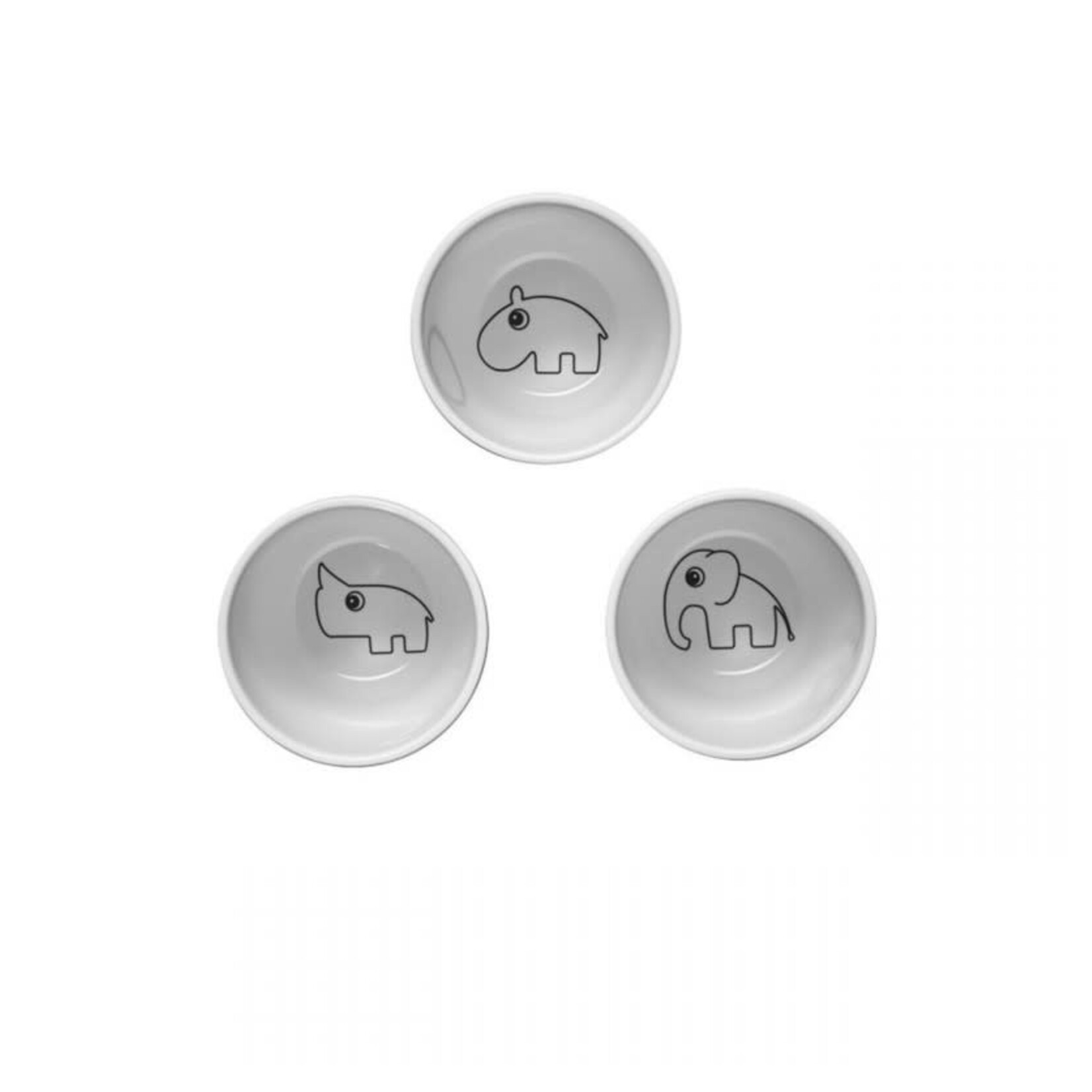 Done by Deer Done by Deer - Yummy mini mugs (3 pcs) - Grey