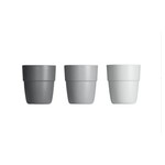 Done by Deer Done by Deer - Yummy mini mugs (3 pcs) - Grey