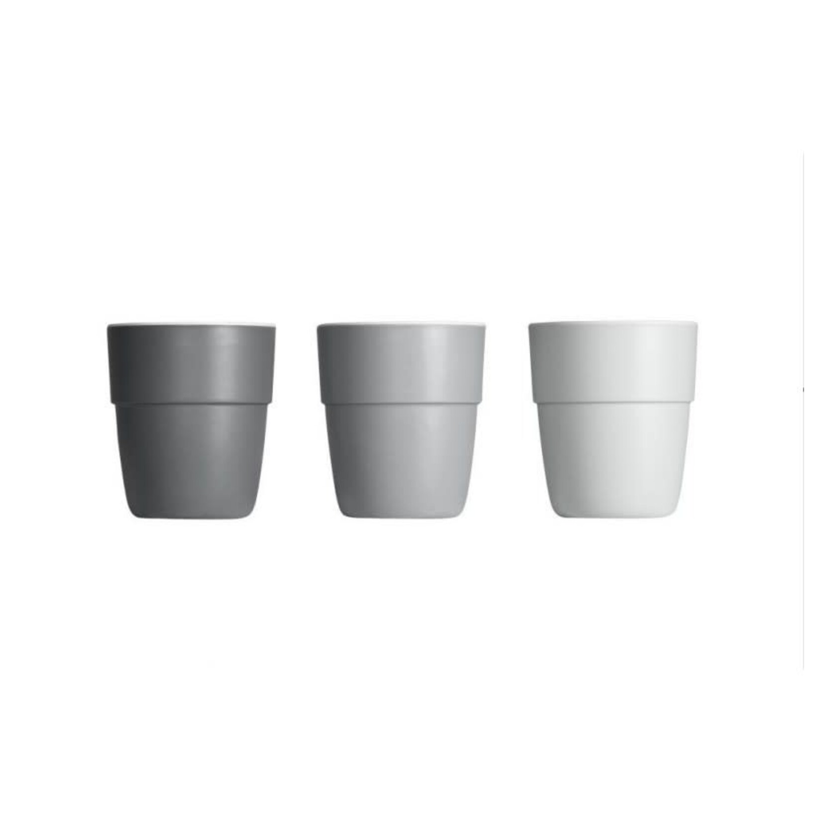 Done by Deer Done by Deer - Yummy mini mugs (3 pcs) - Grey