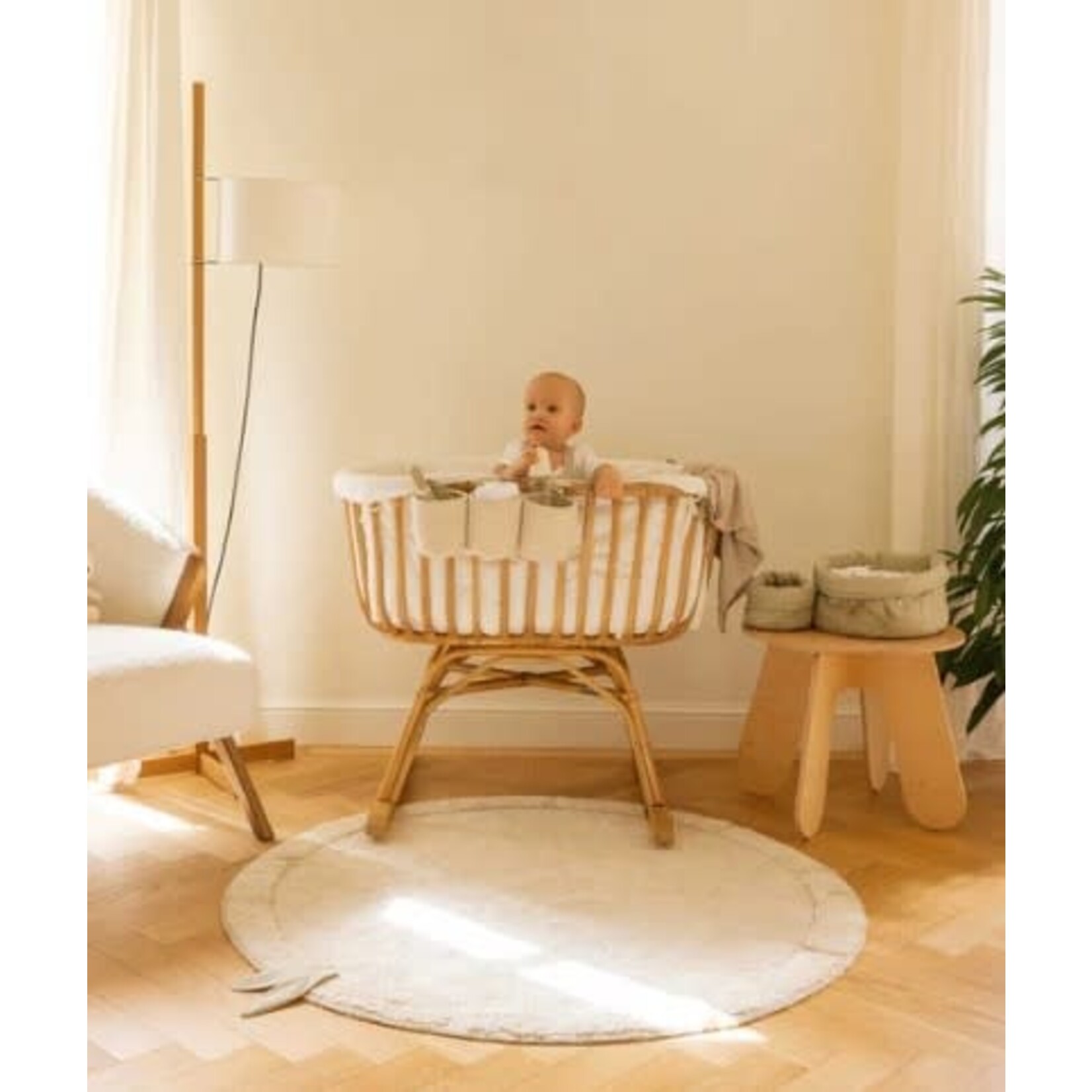 Lorena Canals Lorena Canals - Wasbaar tapijt - Bamboo sensorial leaf (120 cm)
