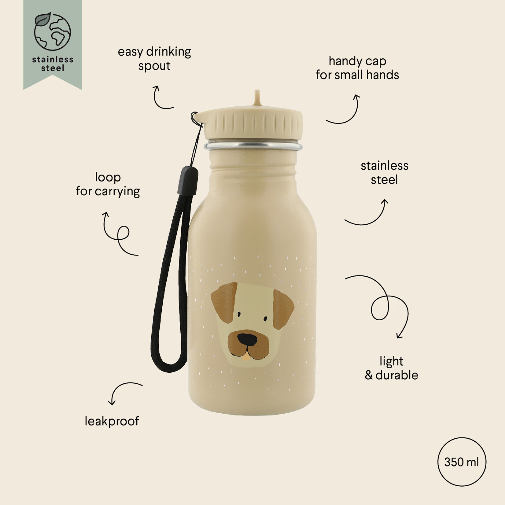 Trixie Trixie - Drinkfles 350ml - Mr. Dog