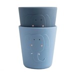 Trixie Trixie - Silicone beker 2-pack- Mrs. Elephant