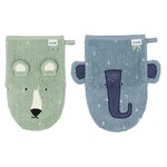 Trixie Trixie - Washandjes 2-pack Mr. Polar Bear - Mrs. Elephant