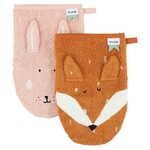 Trixie Trixie - Washandjes 2-pack Mrs. Rabbit - Mr. Fox