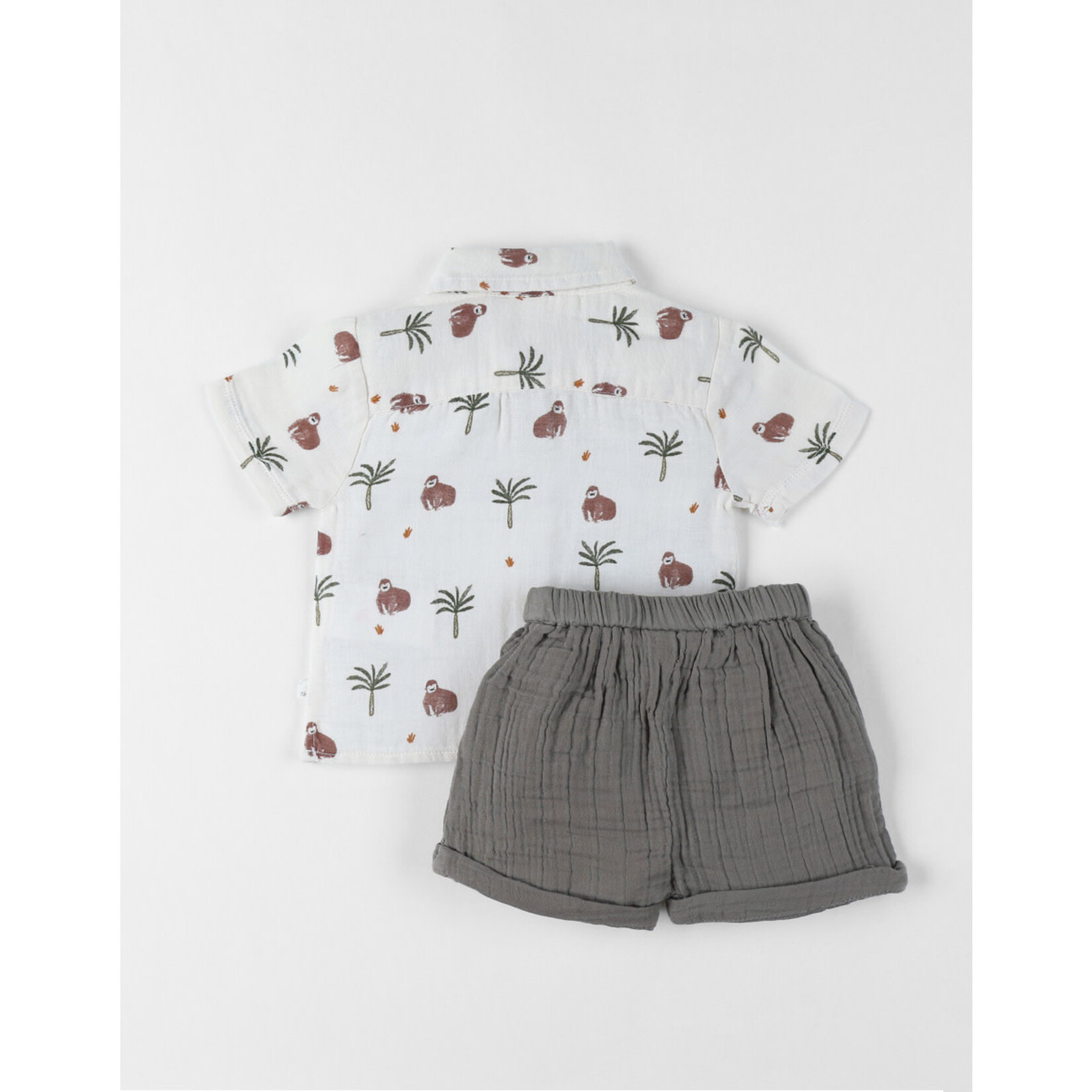 Noukie's Noukie's - Set Hemd met Short - Cute Gorilla