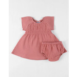 Noukie's Noukie's - Kleedje met bloomer, Roze Mousseline - Summer Flowers