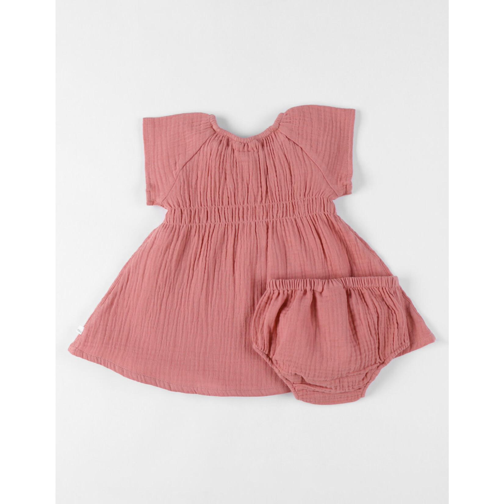 Noukie's Noukie's - Kleedje met bloomer, Roze Mousseline - Summer Flowers