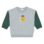 Lassig Lässig - Kids Sweater GOTS Lemon light blue