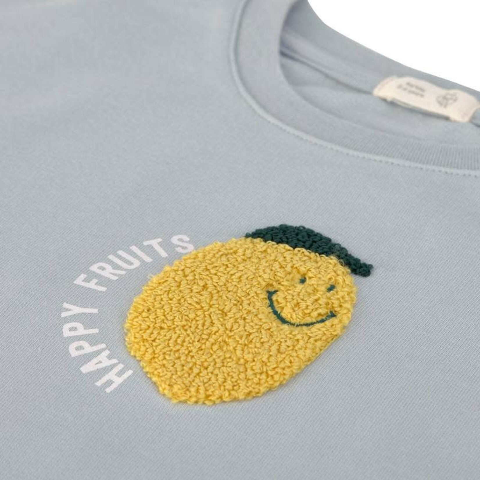 Lassig Lässig - Kids Sweater GOTS Lemon light blue