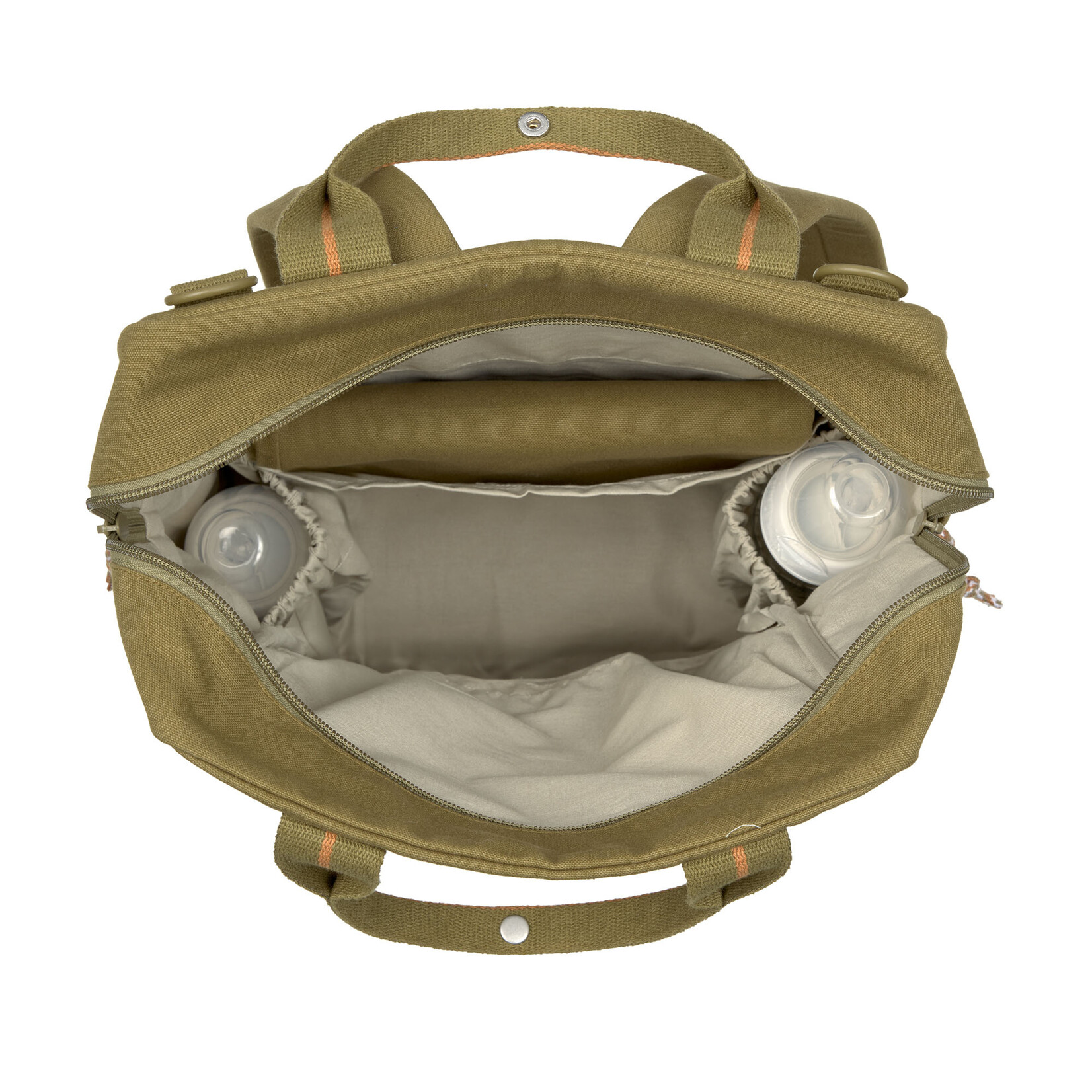 Lassig Lässig - Little One & Me Square Backpack Big GOTS olive
