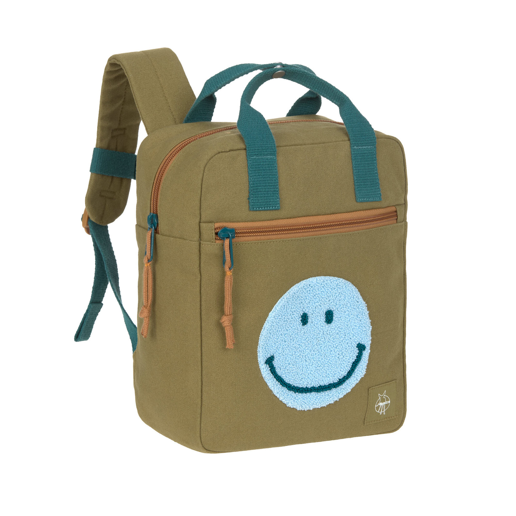 Lassig Lässig - Little One & Me Square Backpack Small GOTS olive