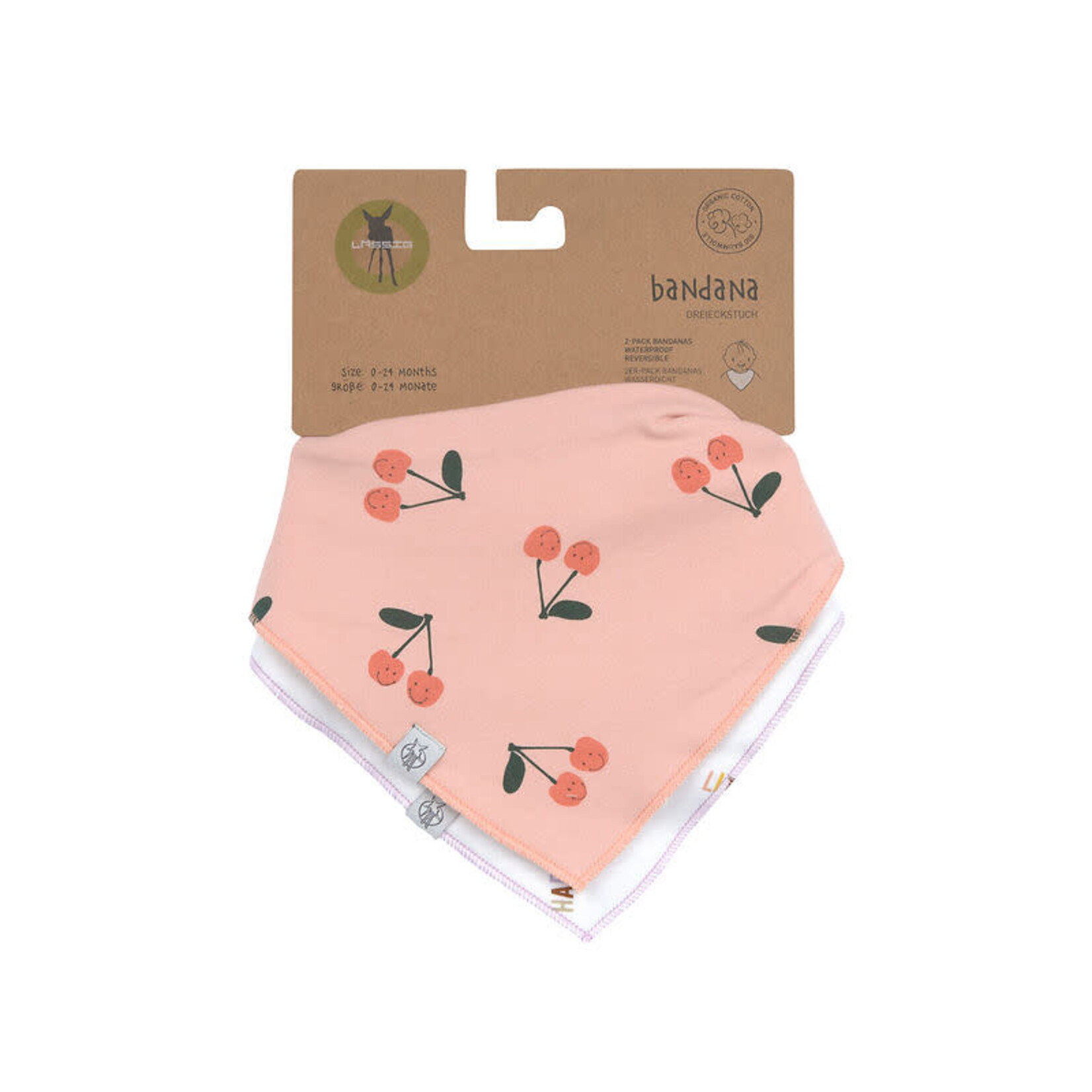 Lassig Lässig - Bandana/cowl-neck 2 pcs Happy Fruits Cherry
