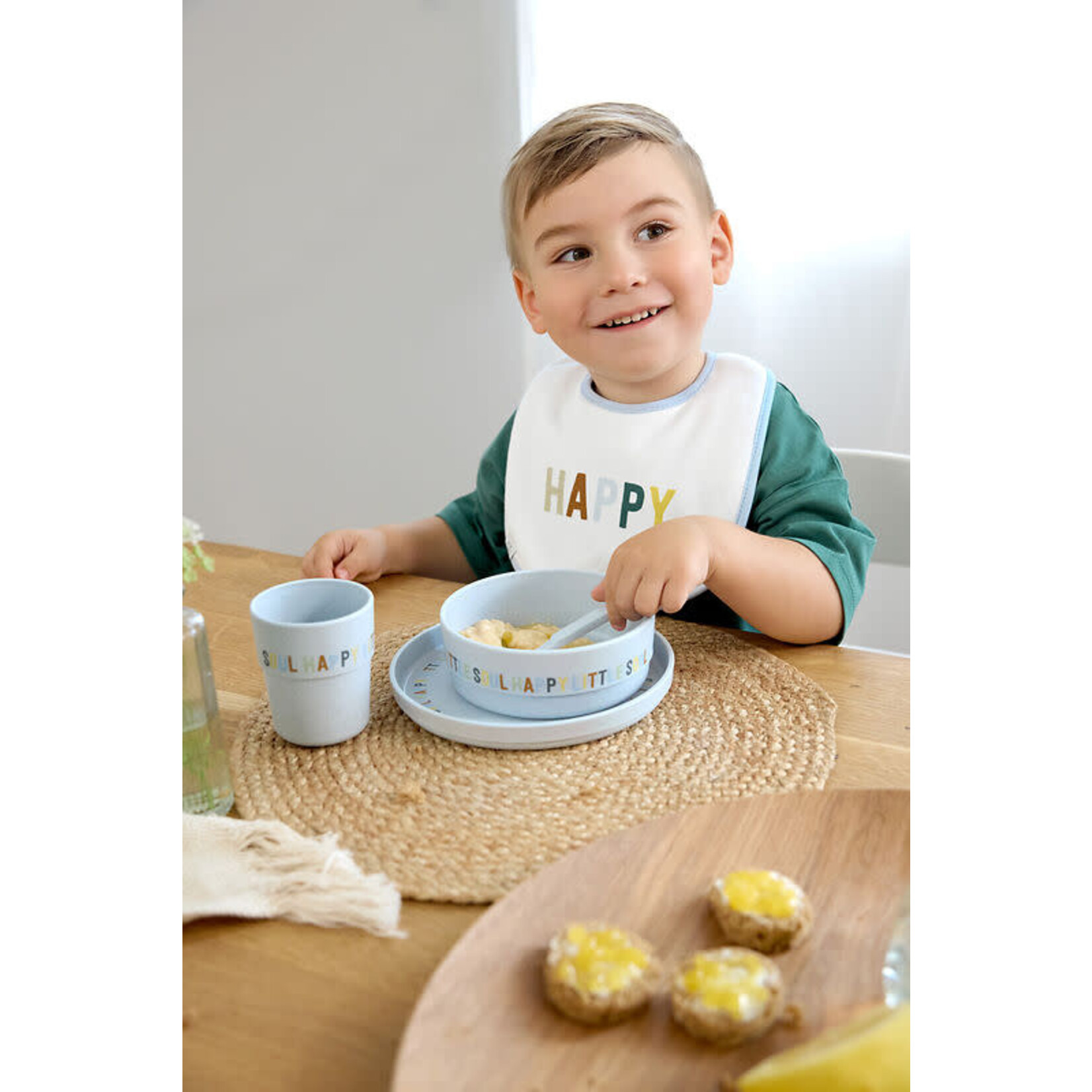 Lassig Lässig - Value Pack Bib 5 pcs Happy Fruits Lemon