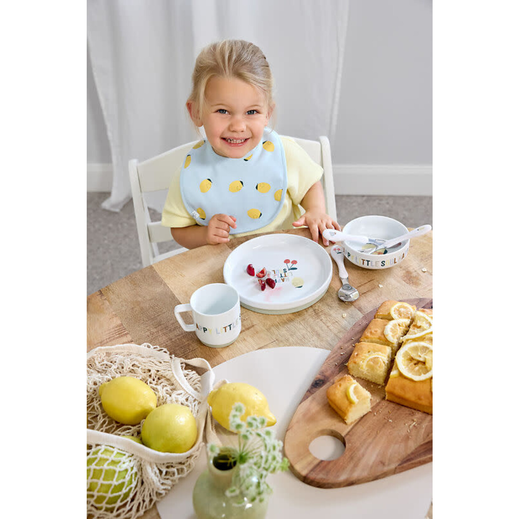 Lassig Lässig - Value Pack Bib 5 pcs Happy Fruits Lemon