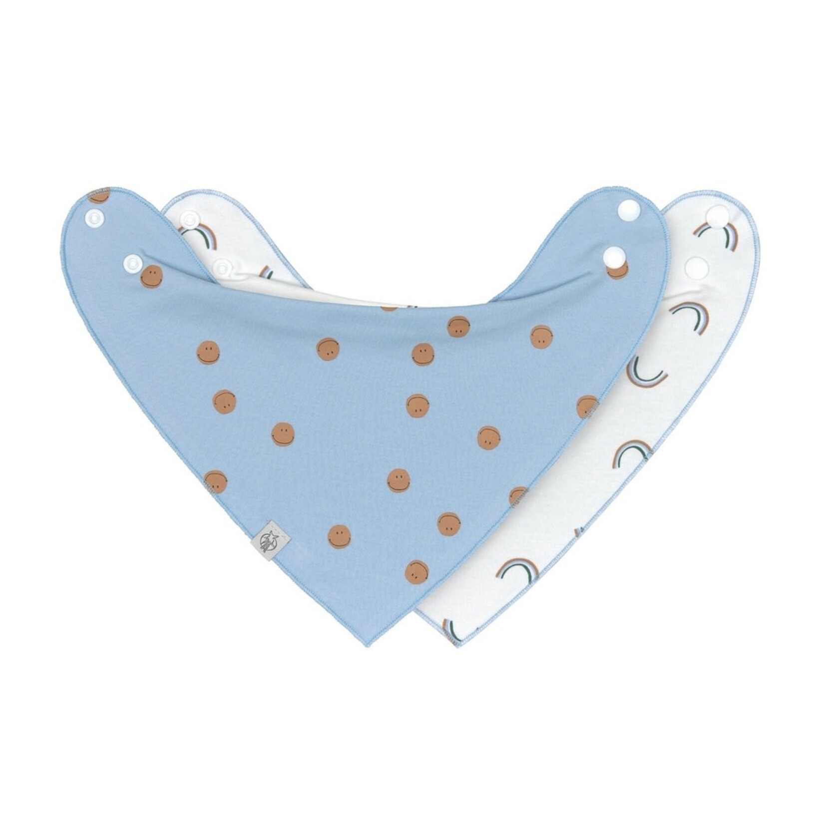 Lassig Lässig - Bandana/cowl-neck 2 pcs Happy Rascals Smile, sky blue
