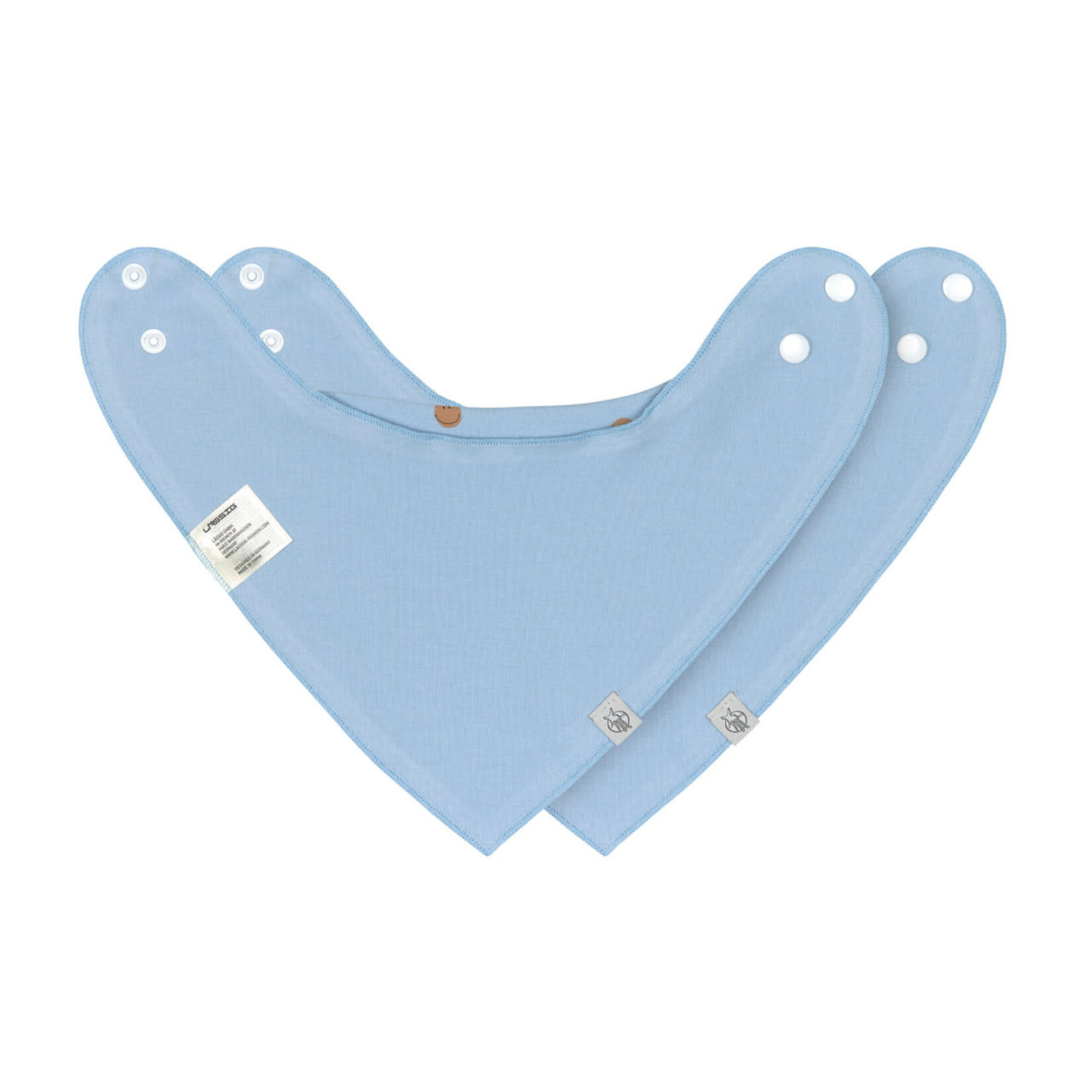 Lassig Lässig - Bandana/cowl-neck 2 pcs Happy Rascals Smile, sky blue