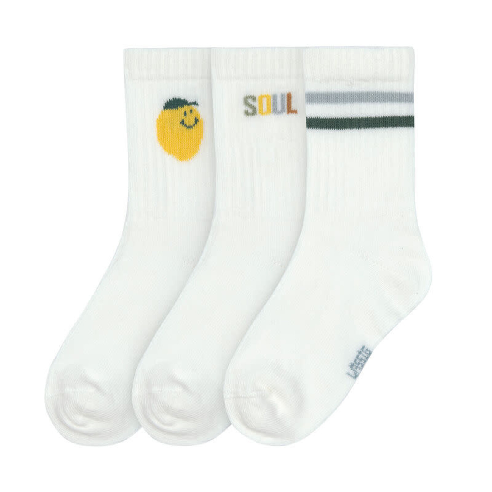 Lassig Lässig - Tennis Socks 3 pcs GOTS Lemon