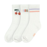 Lassig Lässig - Tennis Socks 3 pcs GOTS Cherry