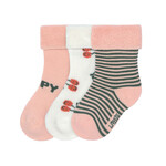 Lassig Lässig - Terry Socks GOTS 3 pcs assorted Cherry peach