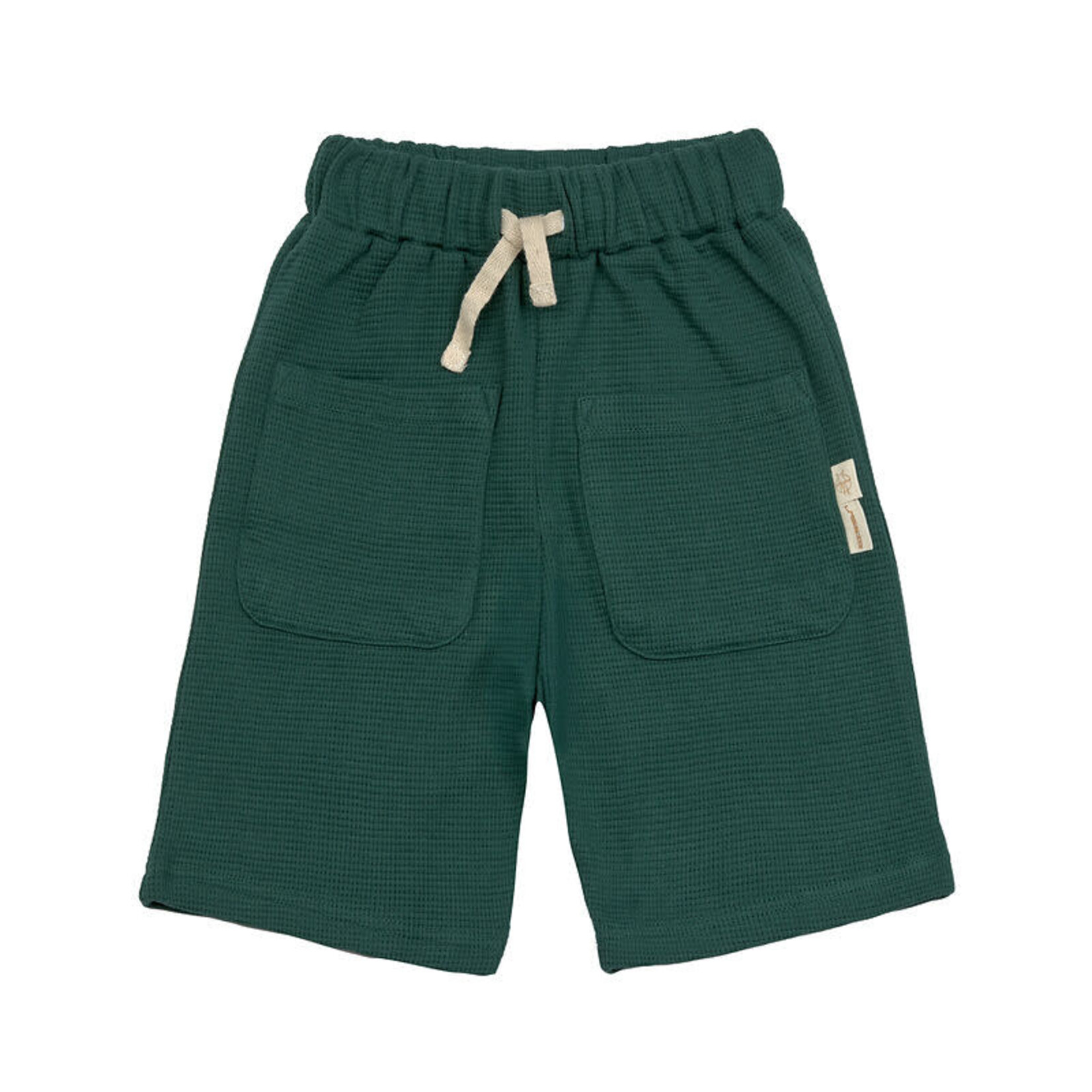 Lassig Lässig - Shorts Waffle GOTS dark green