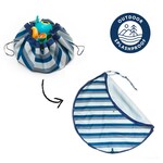 Play & Go Play & Go - Speeltapijt/Opbergzak Outdoor Blue/green stripes - 140 cm