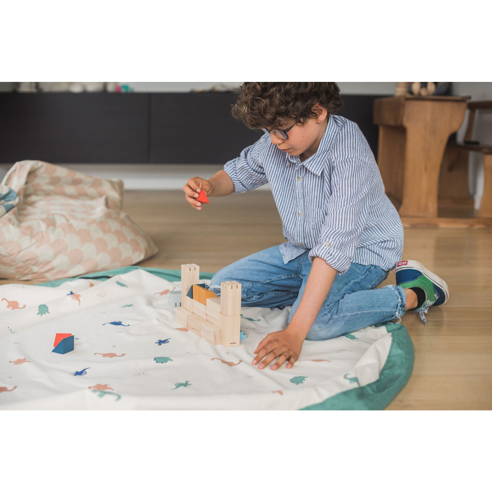 Play & Go Play & Go - Speeltapijt/Opbergzak Dino - 140 cm