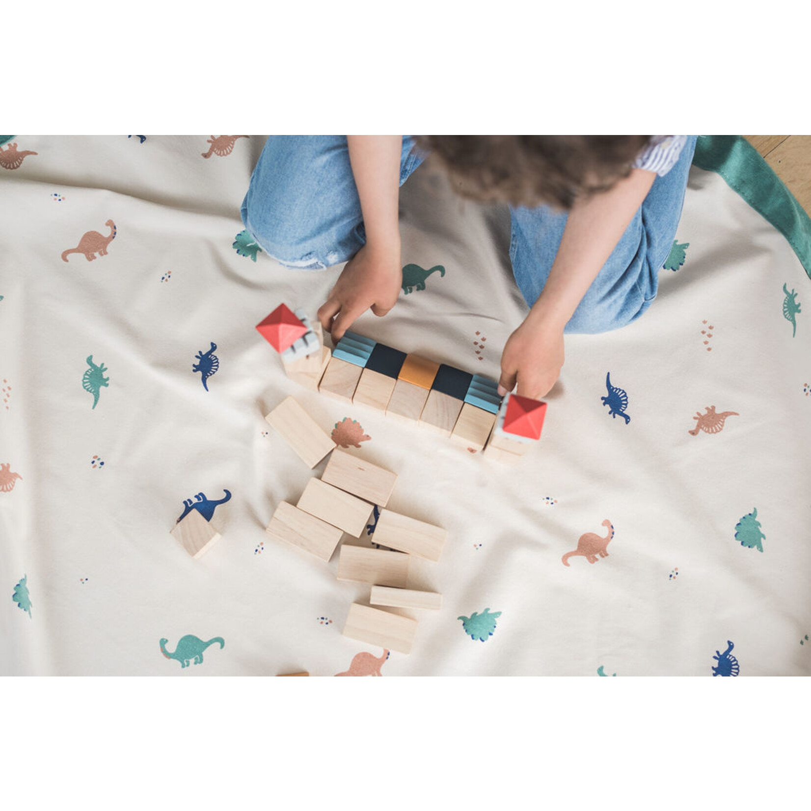 Play & Go Play & Go - Speeltapijt/Opbergzak Dino - 140 cm