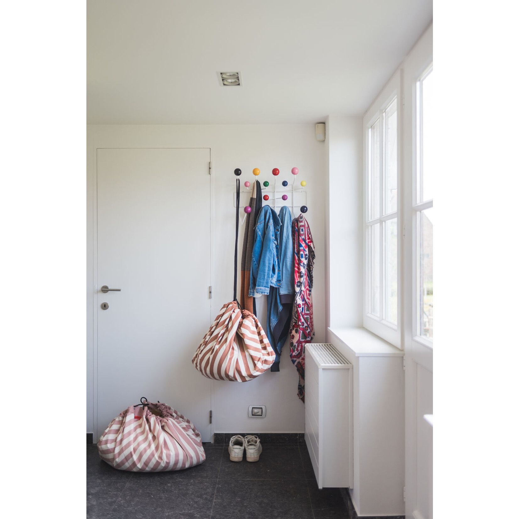 Play & Go Play & Go - Speeltapijt/Opbergzak Stripes Brown - 140 cm