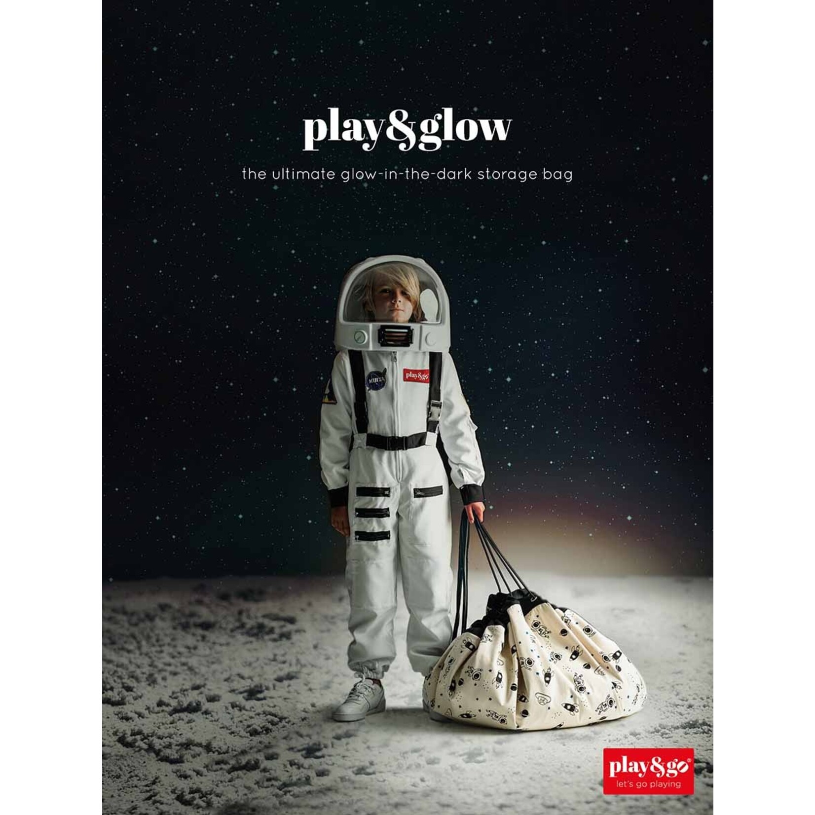 Play & Go Play & Go - Speeltapijt/Opbergzak Space_ glow in the dark - 140 cm