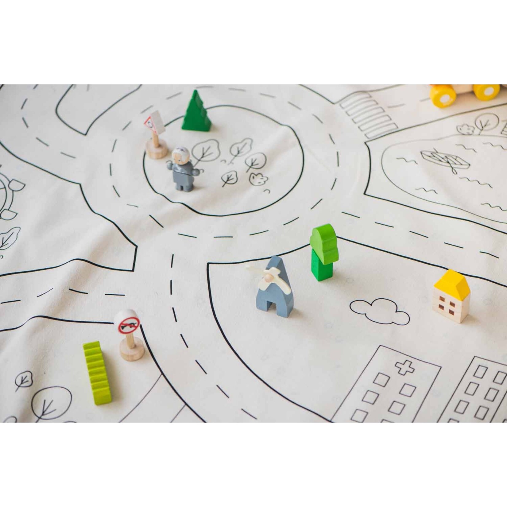 Play & Go Play & Go - Speeltapijt/Opbergzak Playville - 140 cm