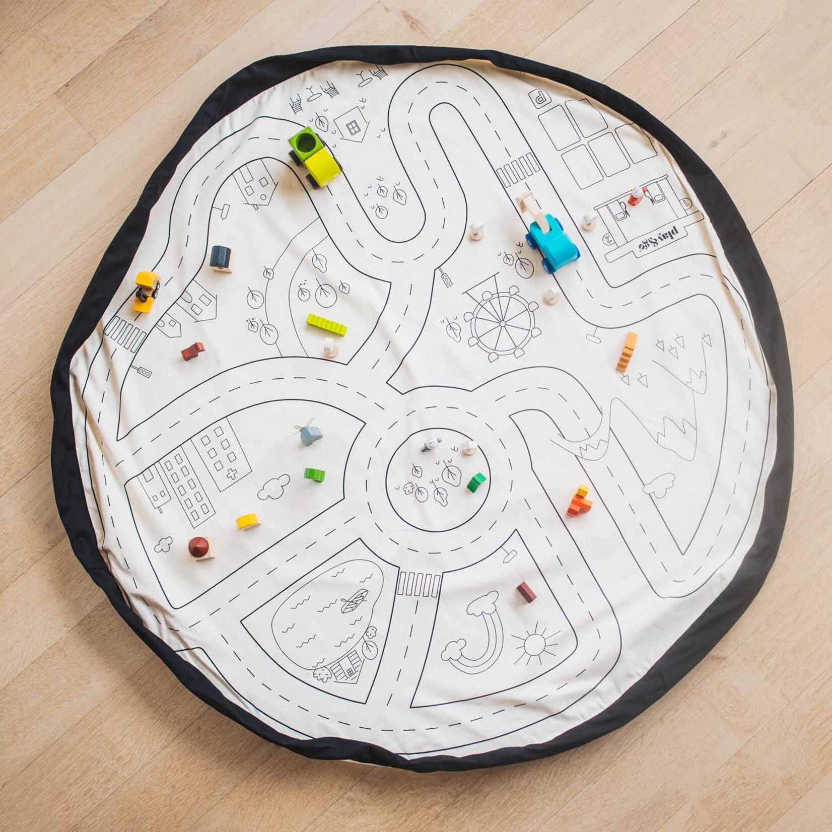 Play & Go Play & Go - Speeltapijt/Opbergzak Playville - 140 cm