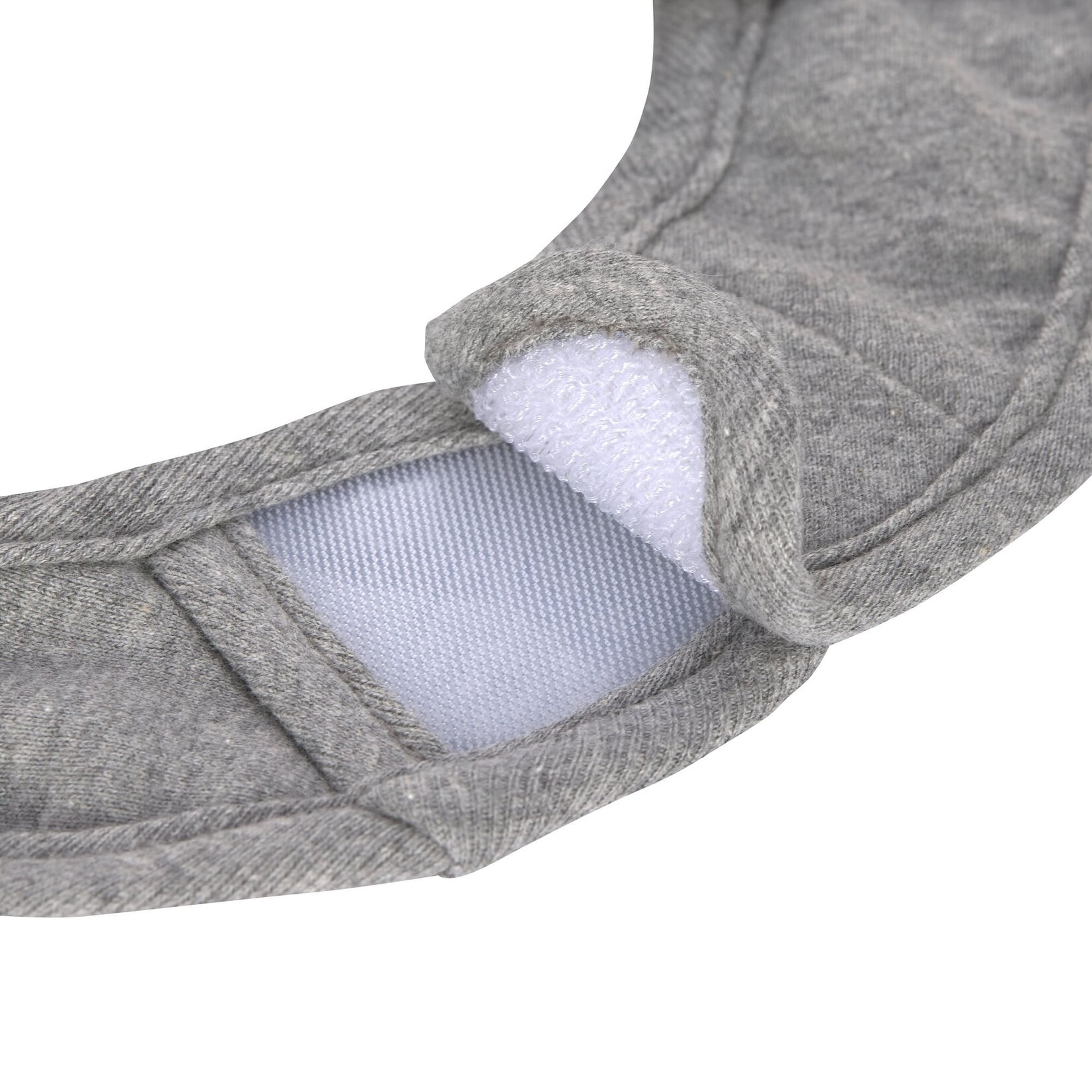 Lassig Lässig - Babyslabbetjes (3 stuks) GOTS dark grey/light grey/nature melange