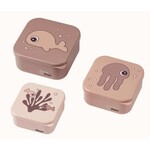 Done by Deer Done by Deer - Snack box set 3 pcs, Sea friends, Powder