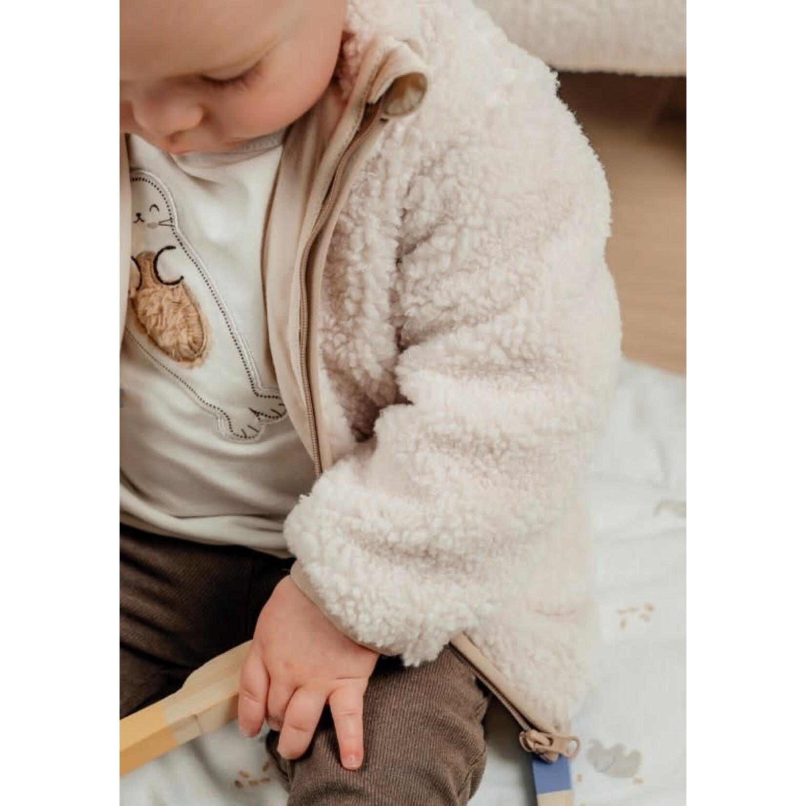 Noukie's Noukie's - Ecru teddy jasje