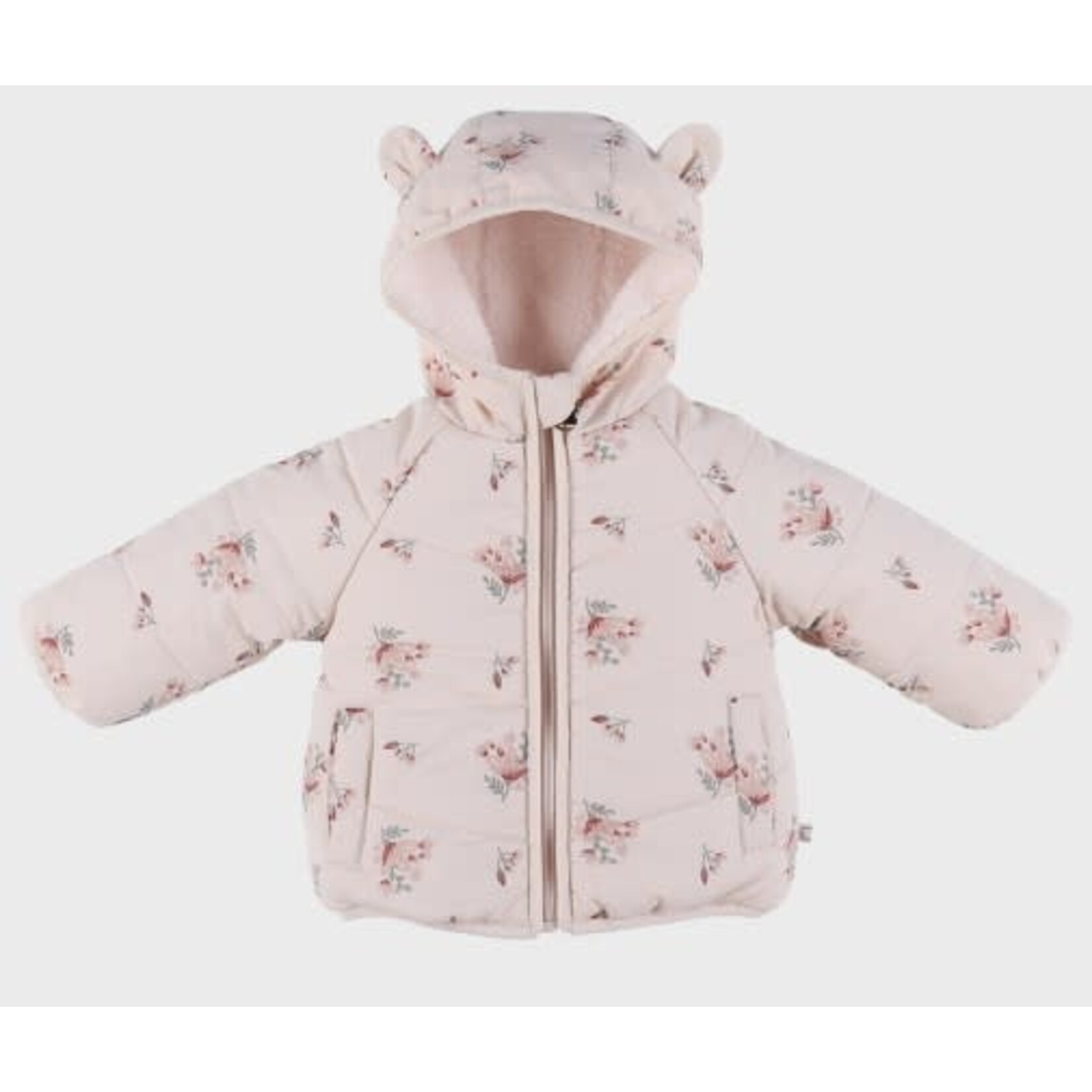 Noukie's Noukie's - Roze waterafstotend jasje in Groloudoux® en sherpa