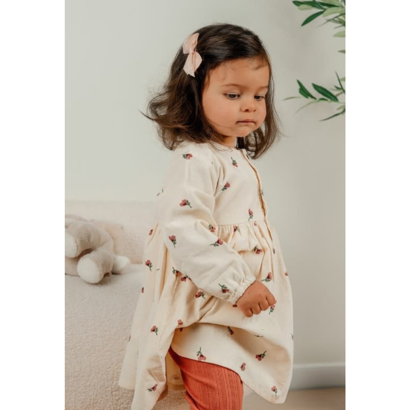Noukie's Noukie's - Corduroy jurkje en legging in geribde jersey