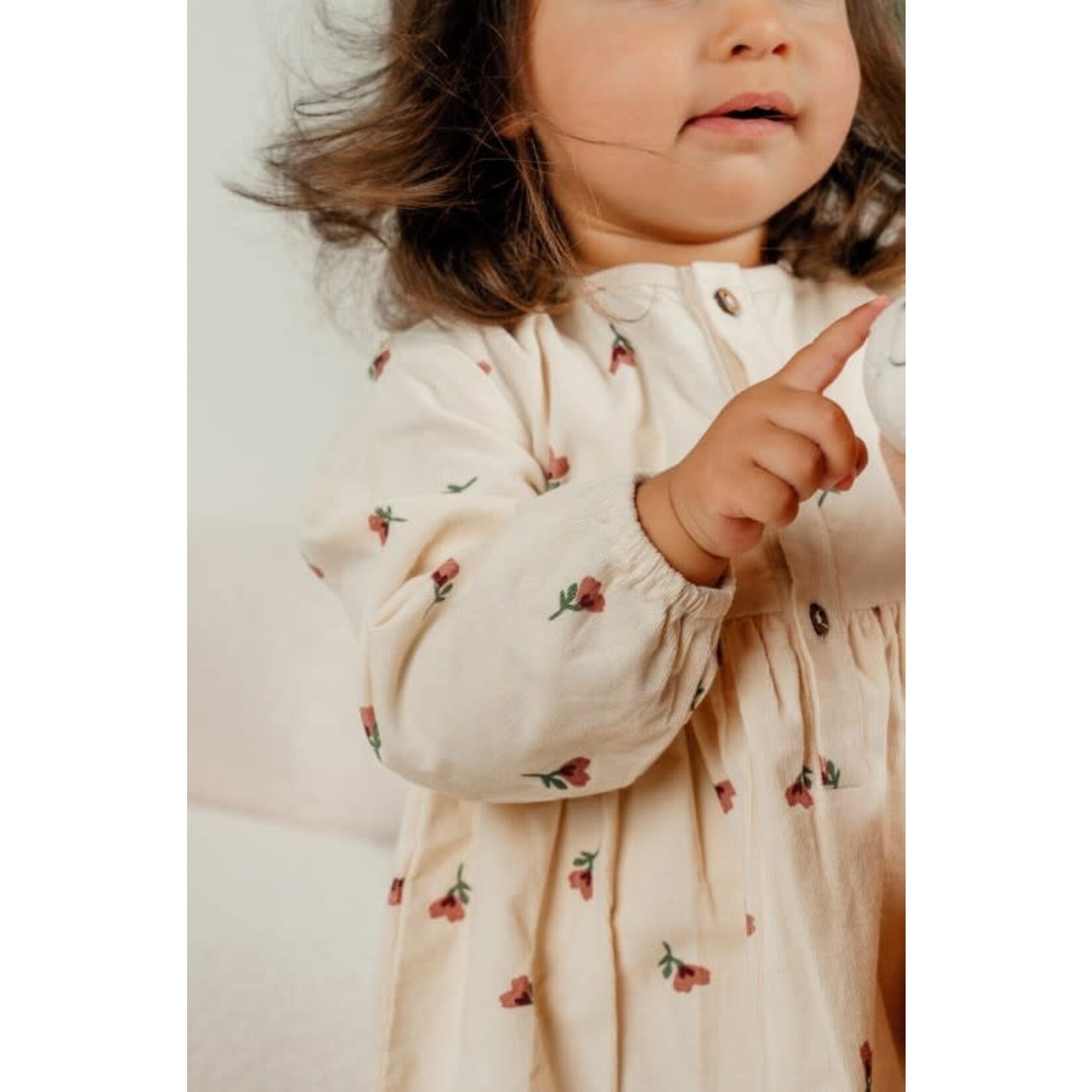 Noukie's Noukie's - Corduroy jurkje en legging in geribde jersey