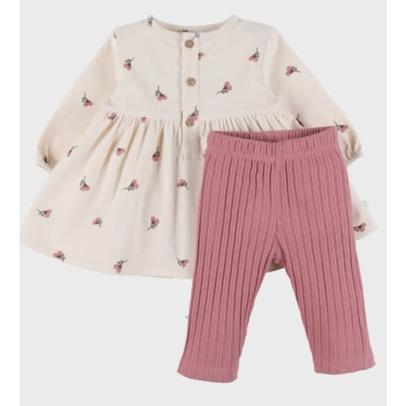 Noukie's Noukie's - Corduroy jurkje en legging in geribde jersey