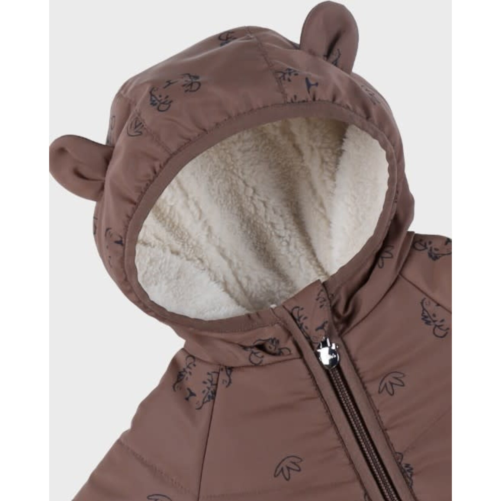 Noukie's Noukie's - Bruin waterafstotend jasje in Groloudoux® en sherpa