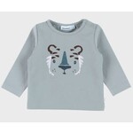 Noukie's Noukie's - Groen jersey T-shirt met lange mouwen en tijgerprint