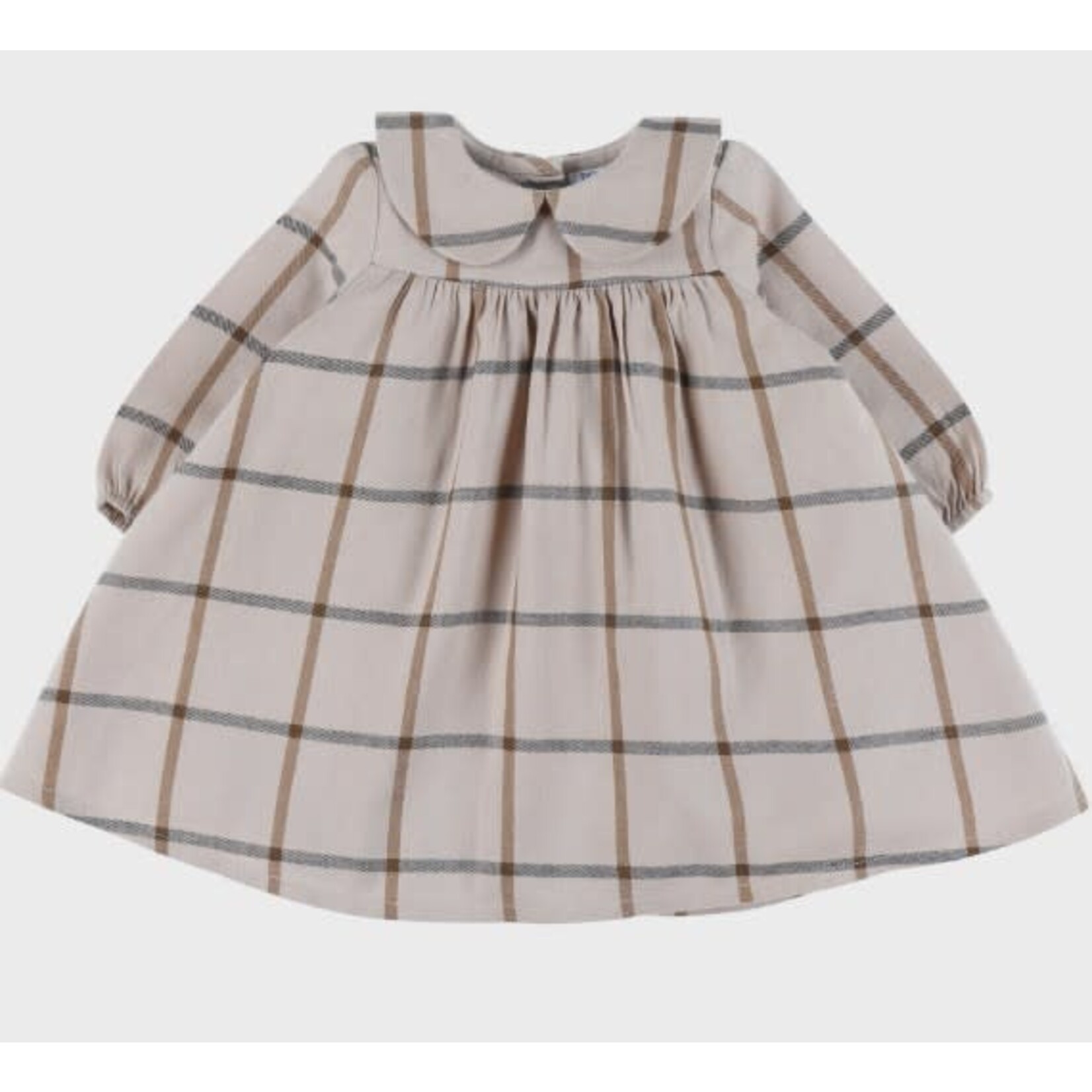 Noukie's Noukie's - Jurk met beige ruitjes