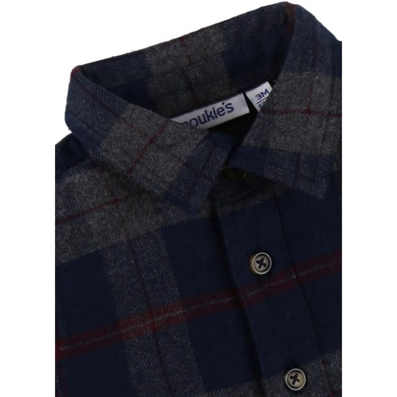 Noukie's Noukie's - Blauw geruit overshirt