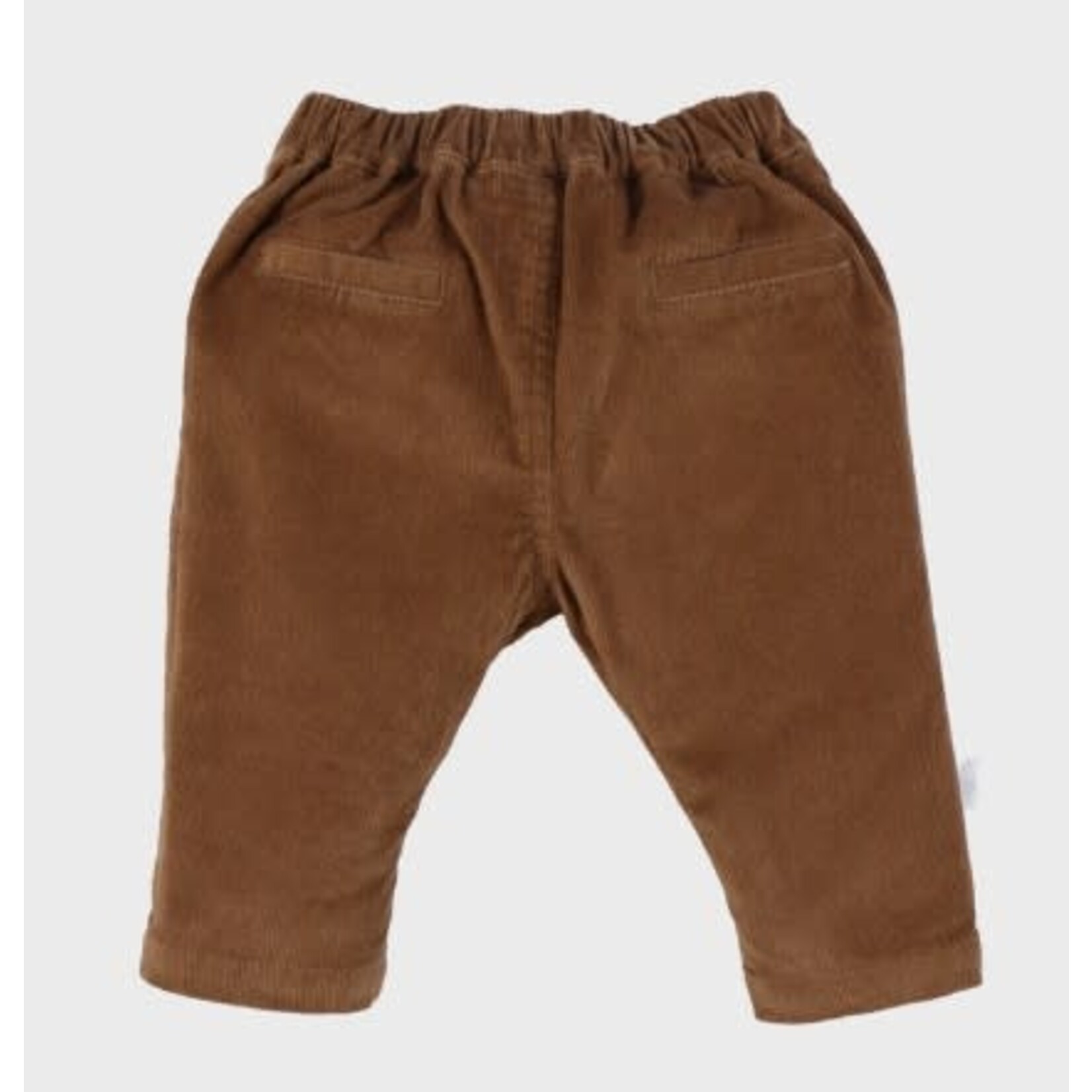Noukie's Noukie's - Chocoladebruine ribfluwelen broek