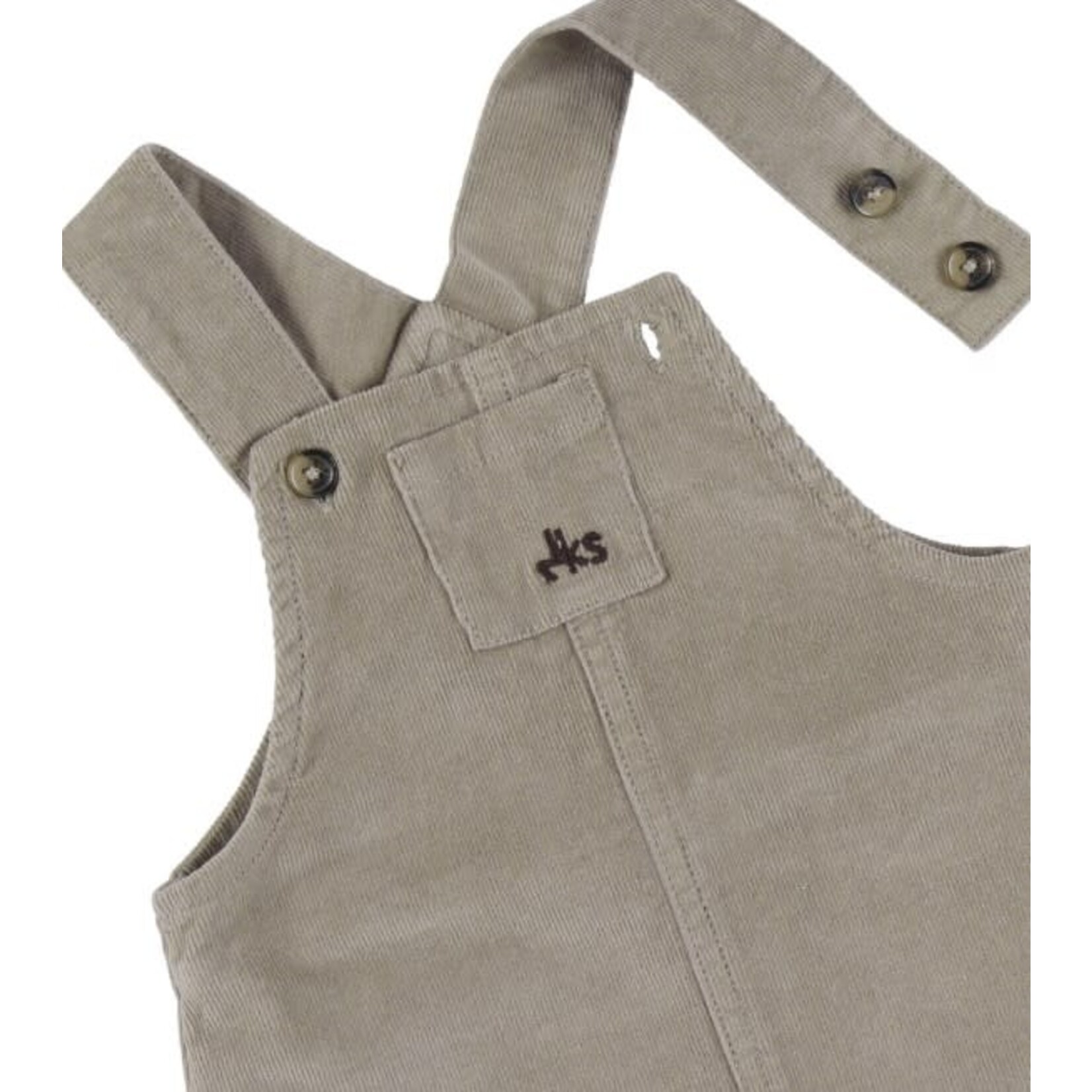Noukie's Noukie's - Salopette en t-shirt set in geribd fluweel