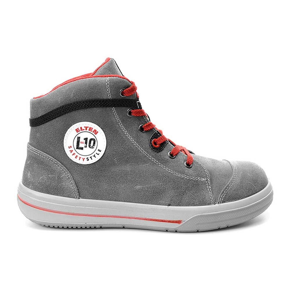 Elten Vintage S3 ESD Hoog Grijs Werkschoen