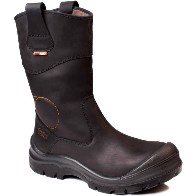 No Risk Crowheart S3 Hoog Zwart Werklaars