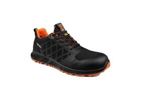 No Risk Sooth S3 ESD  Laag Zwart/Oranje Sneaker Werkschoen