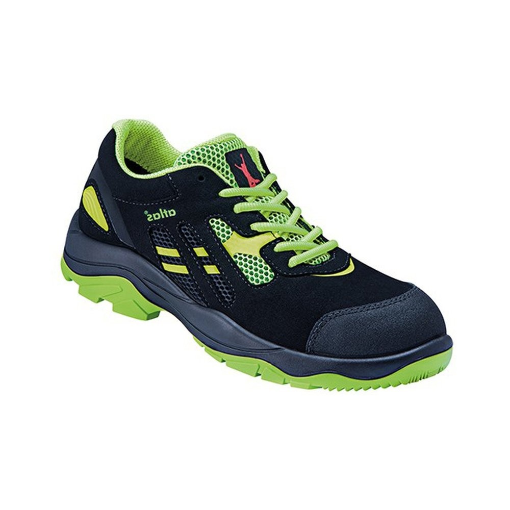 Atlas Flash 2605 S1P ESD Laag Zwart/Groen Werkschoen