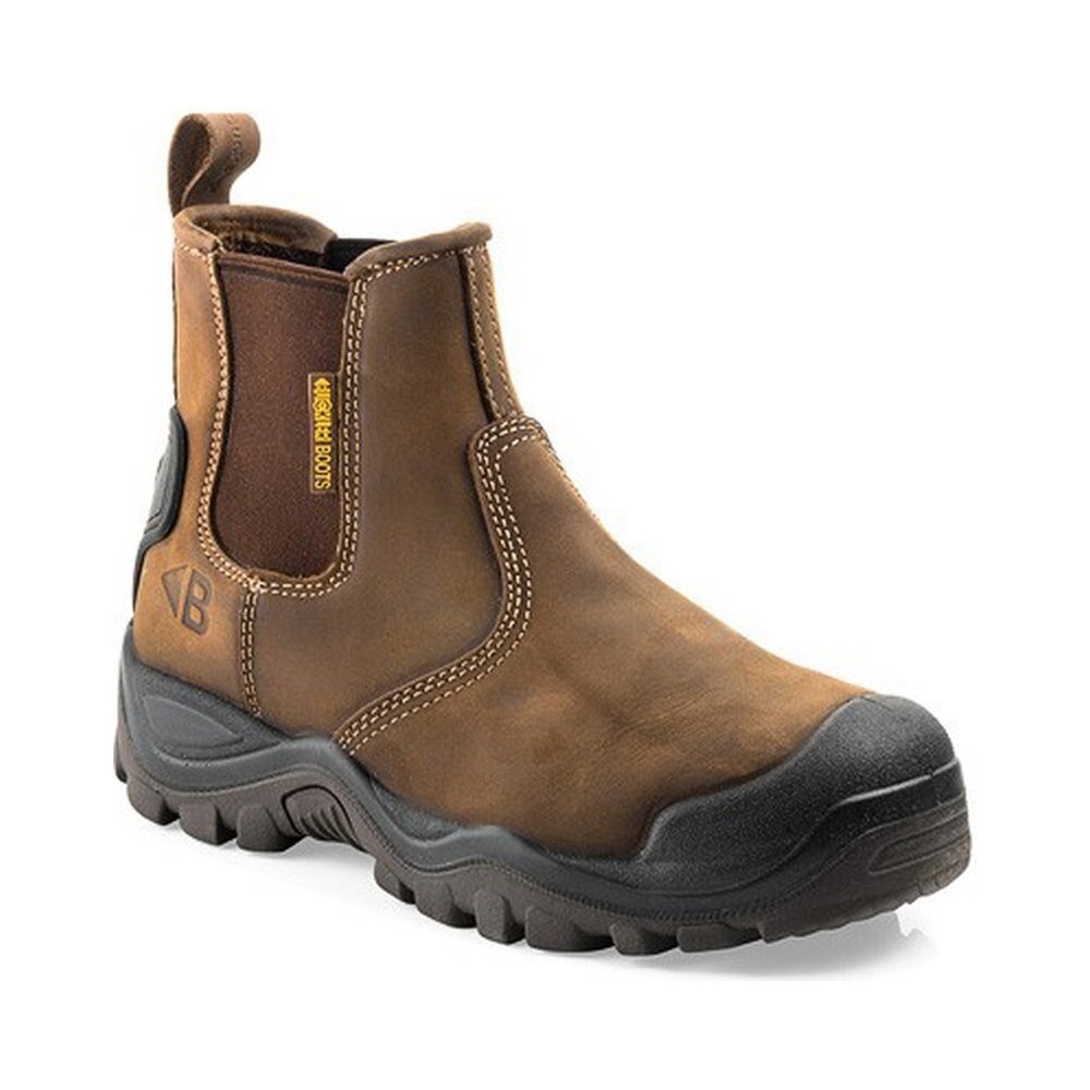 Buckler BSH006 S3 Hoog Bruin Instap Werkschoen werkschoenwereld